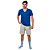 Conjunto Pijama Masculino Básico Verão Azul e Cinza - Imagem 1