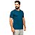 Kit com 5 Camisetas Slim Masculina Básica Algodão Part.B Azul - Imagem 4