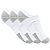Kit de 3 meias femininas invisível esportivas Branca neon - Imagem 1