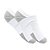 Kit de 3 meias femininas invisível esportivas Branca neon - Imagem 2