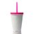 Copo para Milk Shake Branco e Rosa 550ml - Acrilico - Imagem 1