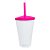 Copo para Milk Shake Branco e Rosa 550ml - Acrilico - Imagem 1