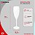 Taça Champanhe 200ml Liso Policarbonato Branco - Imagem 2