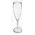 Taça Champagne Transparente - Policarbonato - Imagem 1