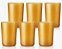 Kit 6 Copos Dourado 320ml Polipropileno ( Plástico Durável ) - Imagem 1