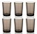 Kit 6 Copos Policarbonato Fumê 200ml - Imagem 1