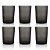 Kit 6 Copos Policarbonato Fumê 320ml - Imagem 1