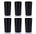 Kit 6 Copos Long Drink Policarbonato Preto 280ml - Imagem 1