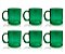 Kit 6 Canecas Policarbonato Verde 300ml - Imagem 1