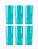 Kit 6 Copos Long Drink Acrílico Azul Tiffany 320ml - Imagem 1