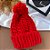Touca Gorro Pompom Grossa Forrada Vermelha - Imagem 1