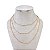 Colar Triplo Folheado Ouro 18k e Prata 925 Bolinhas - Imagem 1