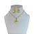 Conjunto Folheado Ouro 18k Concha - Imagem 1