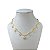 Choker Folheada Ouro 18k Trevos Coração - Imagem 1