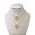 Colar Folheado Ouro 18k e Prata 925 Mandala Filho Cravejado - Imagem 1