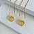 Colar Folheado Ouro 18k Mandala Filho Cravejado - Imagem 1