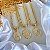 Colar Folheado Ouro 18k Letra Inicial Oval - Imagem 1