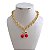Colar Folheado Ouro 18k Correntaria Elos Cereja - Imagem 1