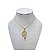 Colar Folheado Ouro 18k e Prata 925 Nossa Senhora Strass - Imagem 1