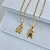 Colar Folheado Ouro 18k Menino Cravejado - Imagem 1
