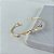 Bracelete Folheado Ouro 18k e Prata 925 Corações Ponto de Luz - Imagem 1