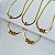 Choker Folheada Ouro 18k Fita Laminada Filhos - Imagem 1