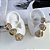 Trio Brincos Folheado Ouro 18k e Prata 925 Argolas Coração Cravejado - Imagem 3