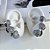 Trio Brincos Folheado Ouro 18k e Prata 925 Argolas Coração Cravejado - Imagem 4