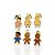 Pingente Folheado Ouro 18k Filhos Penduricalho Resinado - Imagem 2