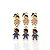 Pingente Folheado Ouro 18k Filhos Penduricalho Resinado - Imagem 1
