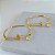 Bracelete Folheado Ouro 18k Filhos Personalizado Ponto de Luz - Imagem 1