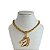 Colar Folheado Ouro 18k Correntaria Country Cavalo Vazado - Imagem 1
