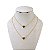 Colar Duplo Folheado Ouro 18k e Prata 925 Corações - Imagem 1