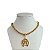 Colar Folheado Ouro 18k Correntaria Country Cavalo Ferradura - Imagem 1