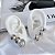 Trio Brincos Folheado Ouro 18k e Prata 925 Argolas Abaulada - Imagem 2
