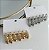 Trio Brincos Folheado Ouro 18k e Prata 925 Argolas Gota Abaulada - Imagem 4
