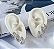 Trio Brincos Folheado Ouro 18k e Prata 925 Argolas Gota Cravejada - Imagem 2