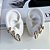 Trio Brincos Folheado Ouro 18k e Prata 925 Argolas Coração Cravejado - Imagem 3