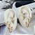 Trio Brincos Folheado Ouro 18k e Prata 925 Argolas Coração Cravejado - Imagem 1
