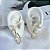 Trio Brincos Folheado Ouro 18k Argolas Cravejada - Imagem 3