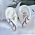 Trio Brincos Folheado Ouro 18k Argolas Cravejada - Imagem 8