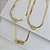 Choker Folheada Ouro 18k Fita Laminada Filhos Mandala Cravejados - Imagem 1