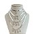 Choker Folheada Prata 925 Fita Laminada Filhos Coração Cravejados - Imagem 1