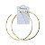 Brinco Folheado Ouro 18k e Prata 925 Argola GG - Imagem 1