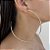 Brinco Folheado Ouro 18k e Prata 925 Argola Grande - Imagem 2