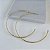 Brinco Folheado Ouro 18k e Prata 925 Argola Grande - Imagem 4