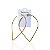 Brinco Folheado Ouro 18k e Prata 925 Argola Gota - Imagem 1