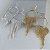 Brinco Folheado Ouro 18k e Prata 925 Franja Strass - Imagem 3