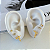 Trio Brincos Folheado Ouro 18k e Prata 925 Jesus - Imagem 1