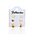 Trio Brincos Folheado Ouro 18k Formatos - Imagem 1